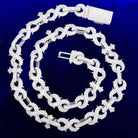 10mm 18k Gold Diamond Infinity Cross Chain - Drip Culture Jewelry