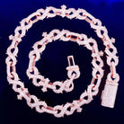10mm 18k Gold Diamond Infinity Cross Chain - Drip Culture Jewelry