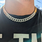 12mm 3 Tone Diamond Miami Cuban Link - Drip Culture Jewelry