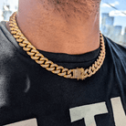 12mm 3 Tone Diamond Miami Cuban Link - Drip Culture Jewelry
