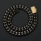 14mm 18k Gold Custom Diamond Clasp Cuban Link Chain - Drip Culture Jewelry