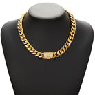 14mm 18k Gold Custom Diamond Clasp Cuban Link Chain - Drip Culture Jewelry
