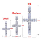 18k Gold Baguette Diamond Crucifix - Drip Culture Jewelry