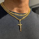 18K Gold Crucifix Set (3 Pieces) - Drip Culture Jewelry
