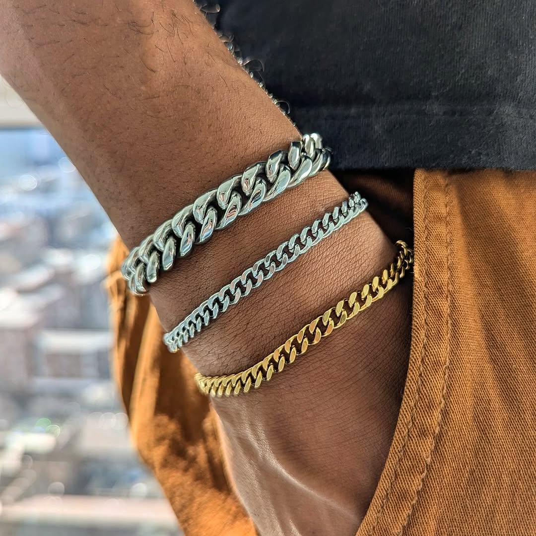 18k Gold Cuban Link Bracelet (3mm - 11mm) - Drip Culture Jewelry