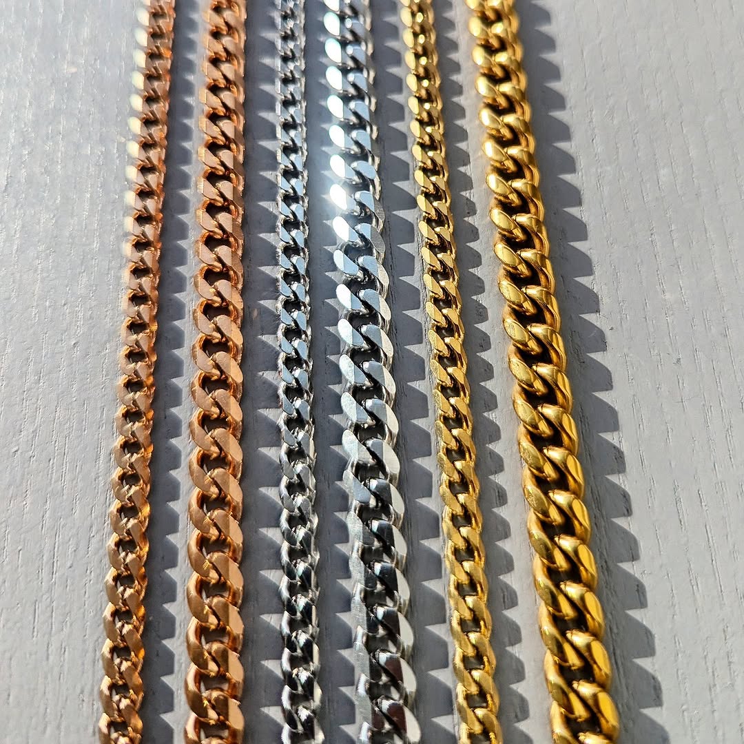 18K Gold Cuban Link Chain (3mm - 7mm) - Drip Culture Jewelry