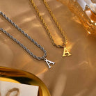 18k Gold Custom Letter Pendant - Drip Culture Jewelry