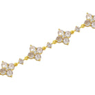 18k Gold Diamond Clover Bracelet - Drip Culture Jewelry