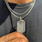 18k Gold Diamond Dog Tag Set (3 Pieces) - Drip Culture Jewelry