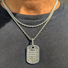 18k Gold Diamond Dog Tag Set (3 Pieces) - Drip Culture Jewelry