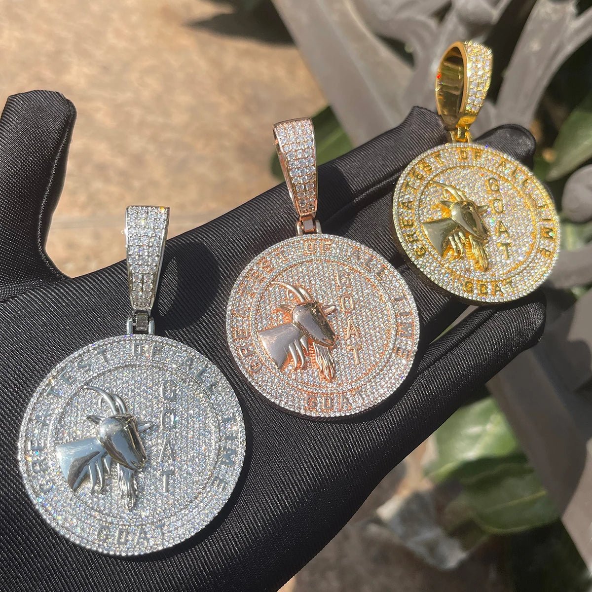 18k Gold Diamond G.O.A.T - Drip Culture Jewelry