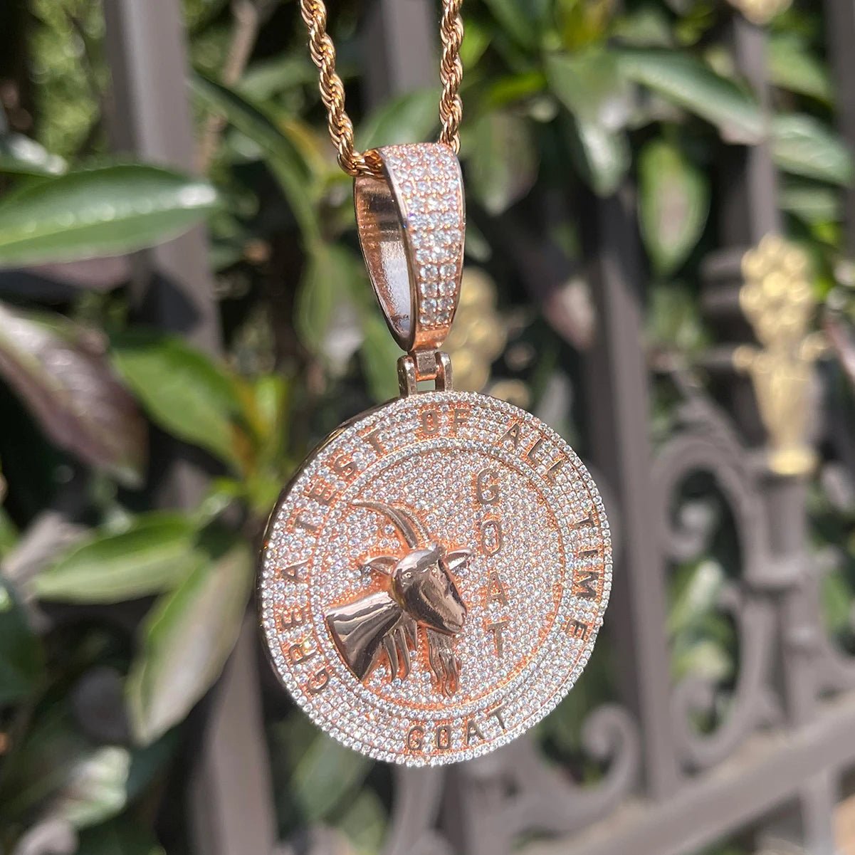 18k Gold Diamond G.O.A.T - Drip Culture Jewelry