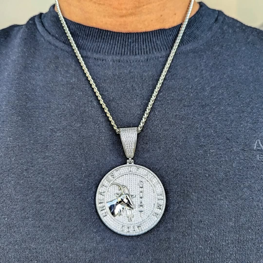 18k Gold Diamond G.O.A.T - Drip Culture Jewelry