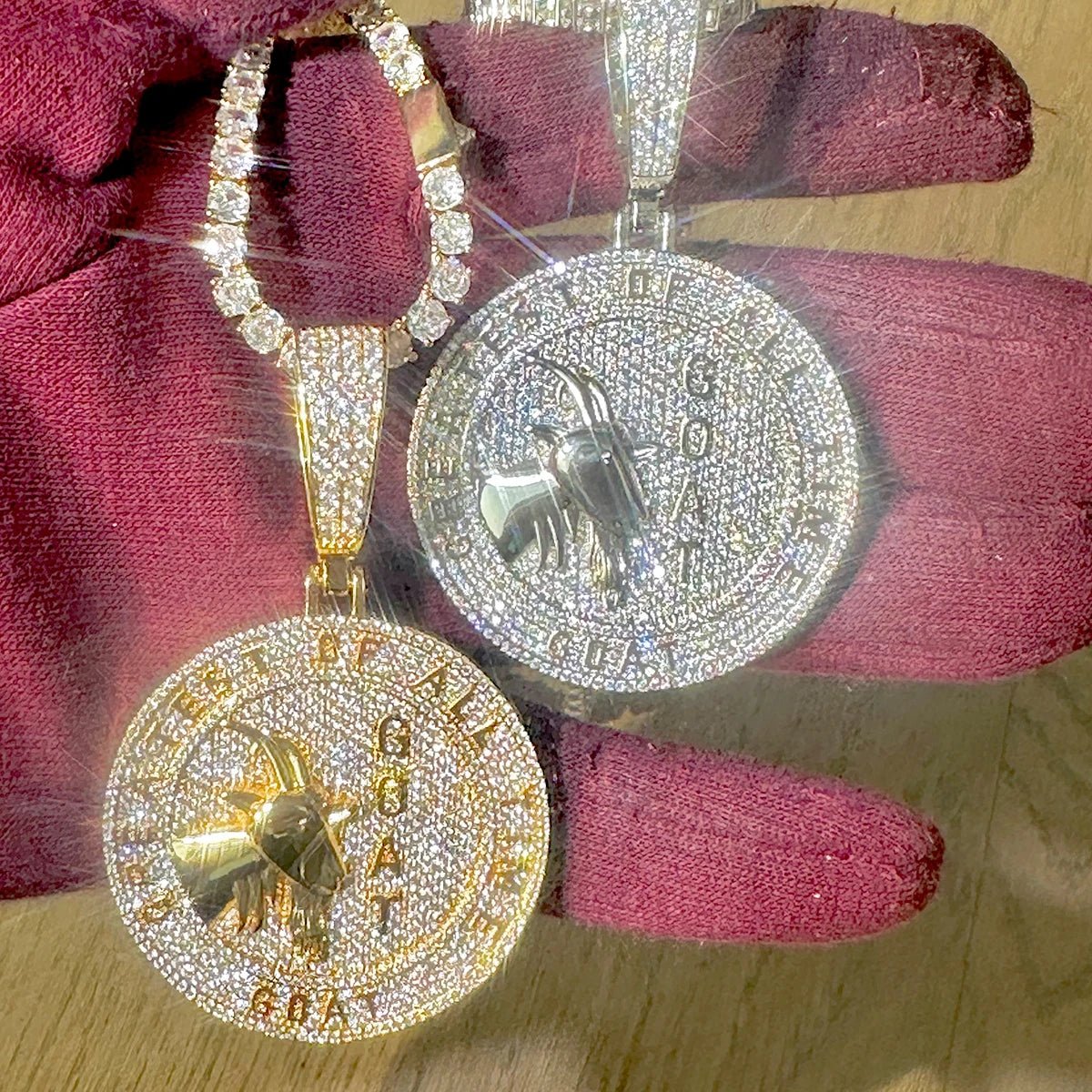 18k Gold Diamond G.O.A.T - Drip Culture Jewelry