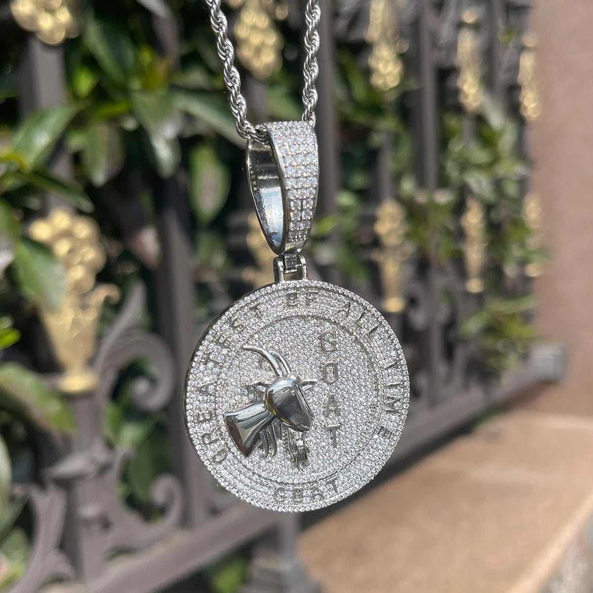 18k Gold Diamond G.O.A.T - Drip Culture Jewelry