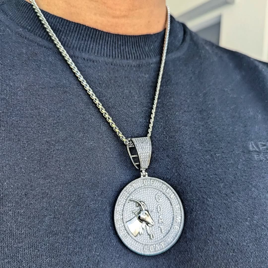18k Gold Diamond G.O.A.T - Drip Culture Jewelry