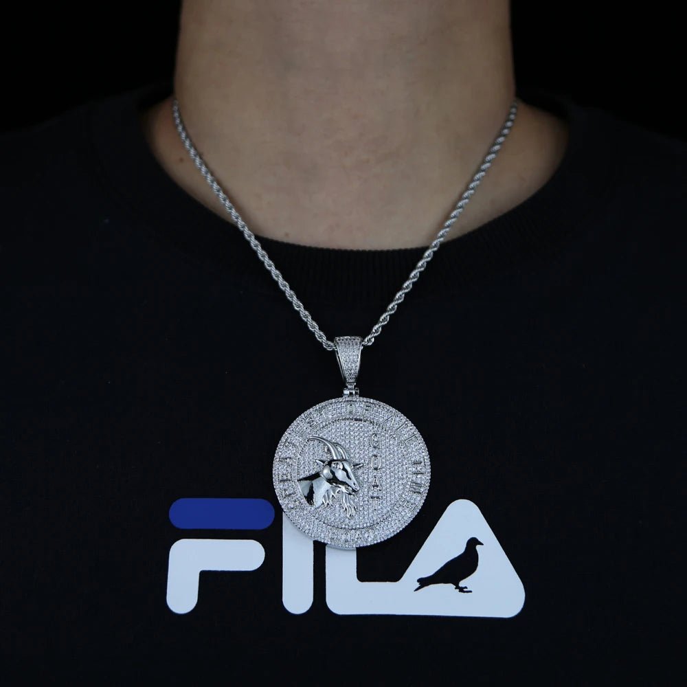 18k Gold Diamond G.O.A.T - Drip Culture Jewelry