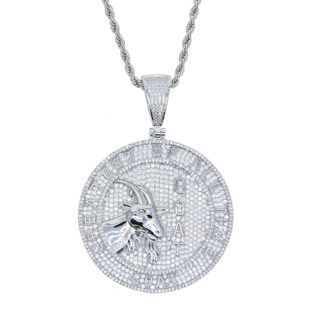18k Gold Diamond G.O.A.T - Drip Culture Jewelry