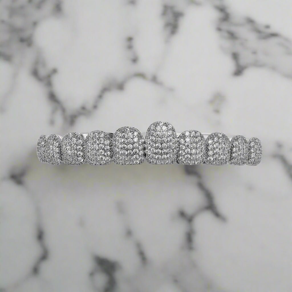 18k Gold Diamond Grillz - Drip Culture Jewelry