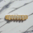18k Gold Diamond Grillz - Drip Culture Jewelry