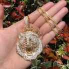 18k Gold Diamond King Lion - Drip Culture Jewelry