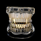 18k Gold Diamond, Plain Jane Fang Grillz - Drip Culture Jewelry