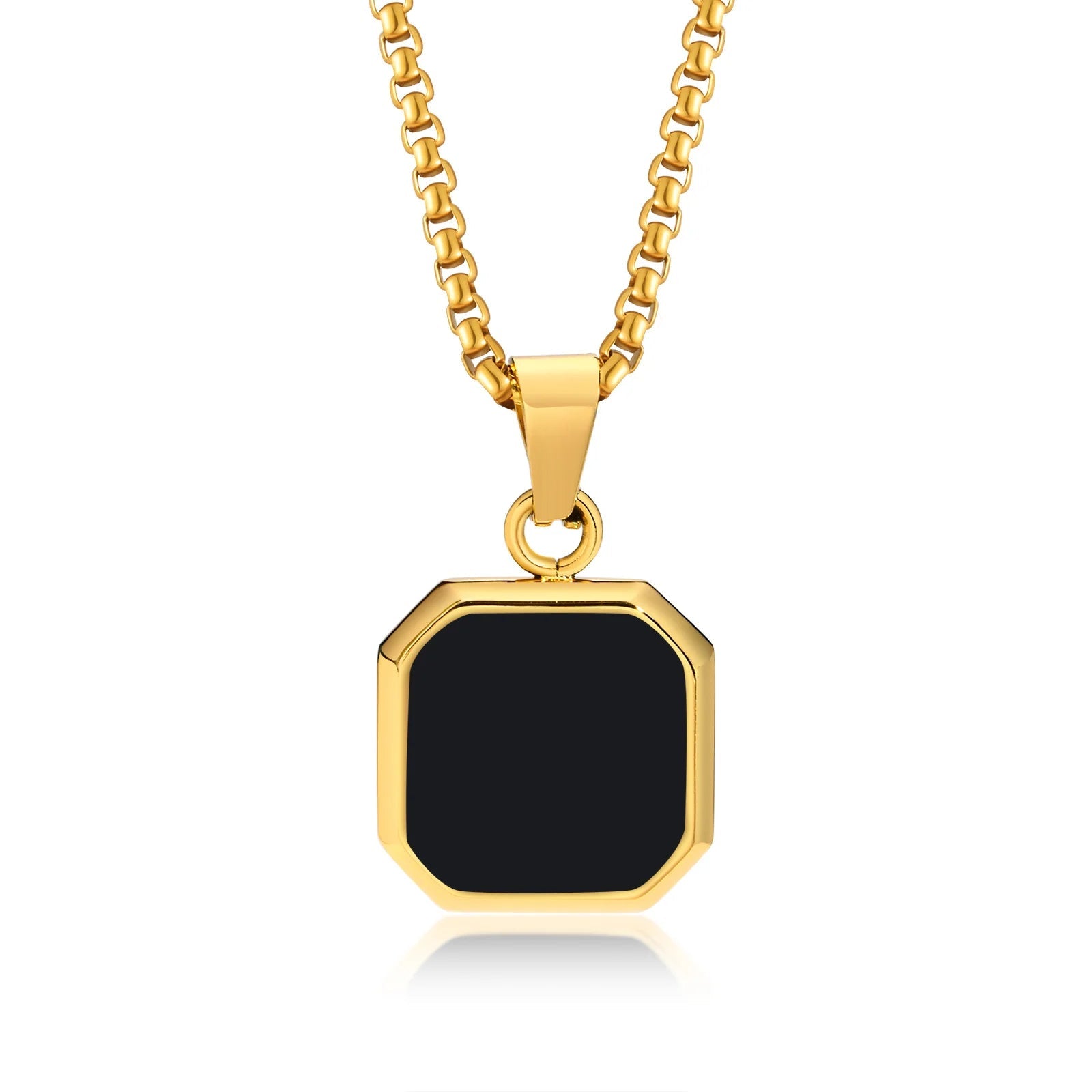 18k Gold Gemstone Pendant - Drip Culture Jewelry