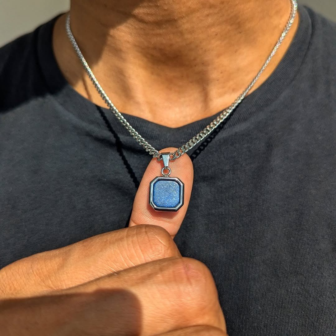 18k Gold Gemstone Pendant - Drip Culture Jewelry