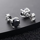 18k Gold Moissanite Black Diamond Earrings - Drip Culture Jewelry