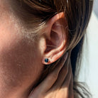 18k Gold Moissanite Black Diamond Earrings - Drip Culture Jewelry