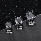 18k Gold Moissanite Black Diamond Earrings - Drip Culture Jewelry