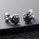 18k Gold Moissanite Black Diamond Earrings - Drip Culture Jewelry
