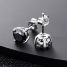 18k Gold Moissanite Black Diamond Earrings - Drip Culture Jewelry