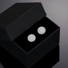 18k Gold Moissanite Diamond Cluster Earrings - Drip Culture Jewelry