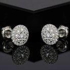 18k Gold Moissanite Diamond Cluster Earrings - Drip Culture Jewelry