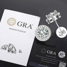18k Gold Moissanite Diamond Halo Stud Earrings - Drip Culture Jewelry