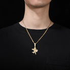 18k Gold Moissanite Diamond Wealth Angel - Drip Culture Jewelry