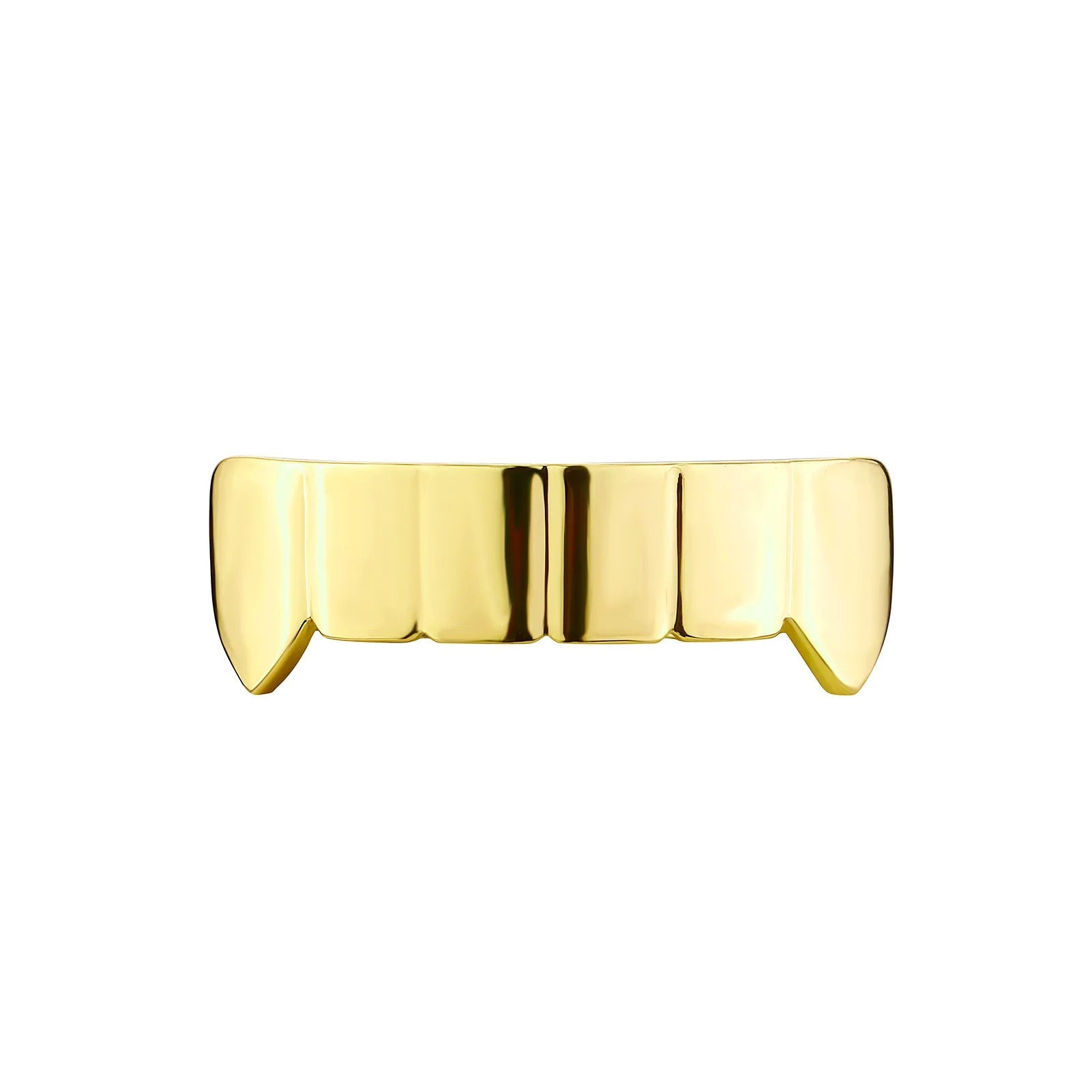 18k Gold One Piece Fang Grillz - Drip Culture Jewelry