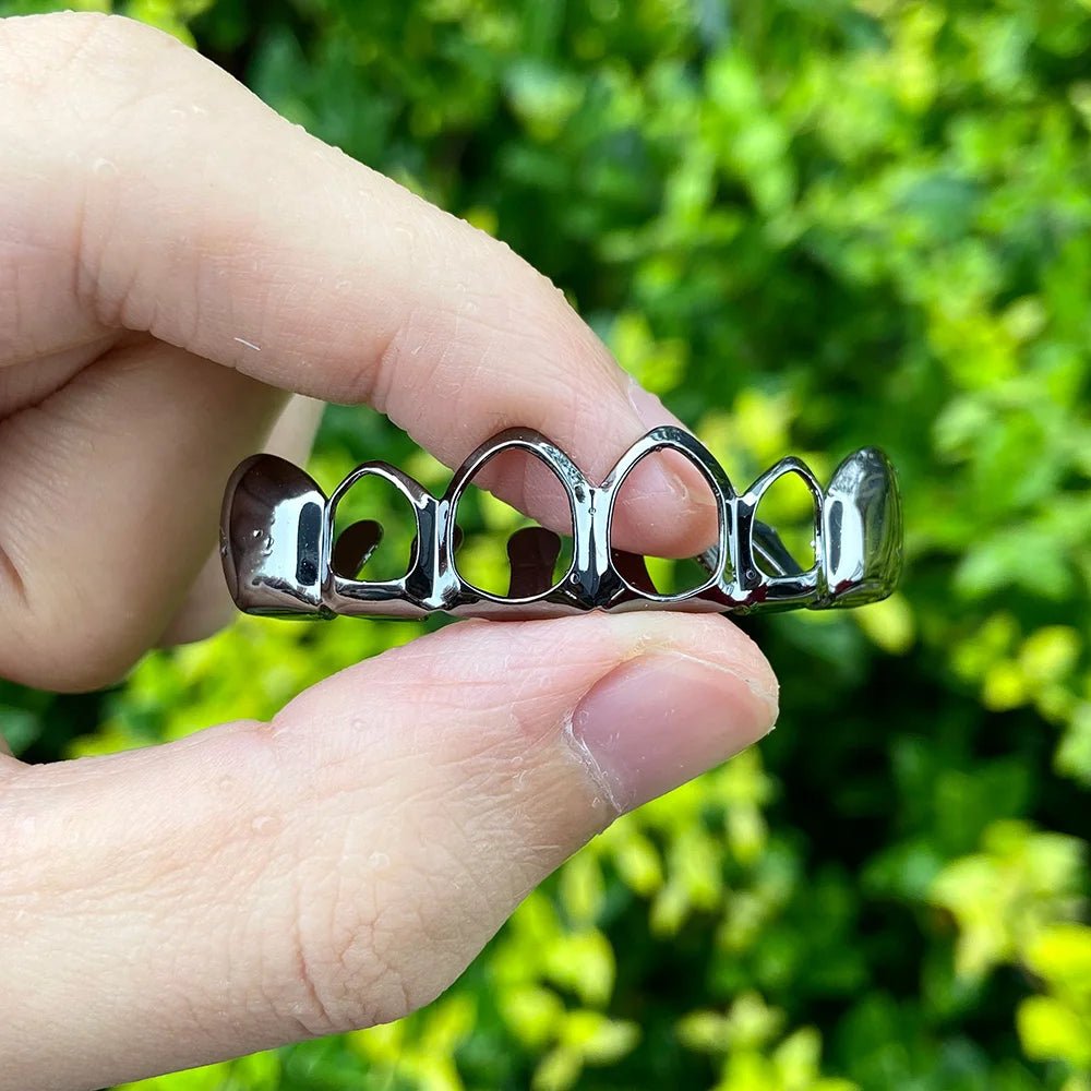 18K Gold Plated Open Face Grillz - Drip Culture Jewelry
