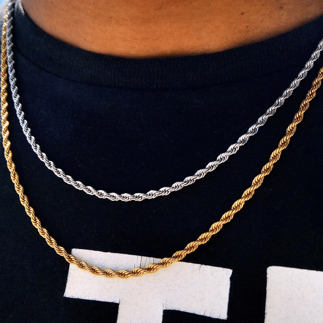 18K Gold Rope Chain (3mm - 8mm) - Drip Culture Jewelry
