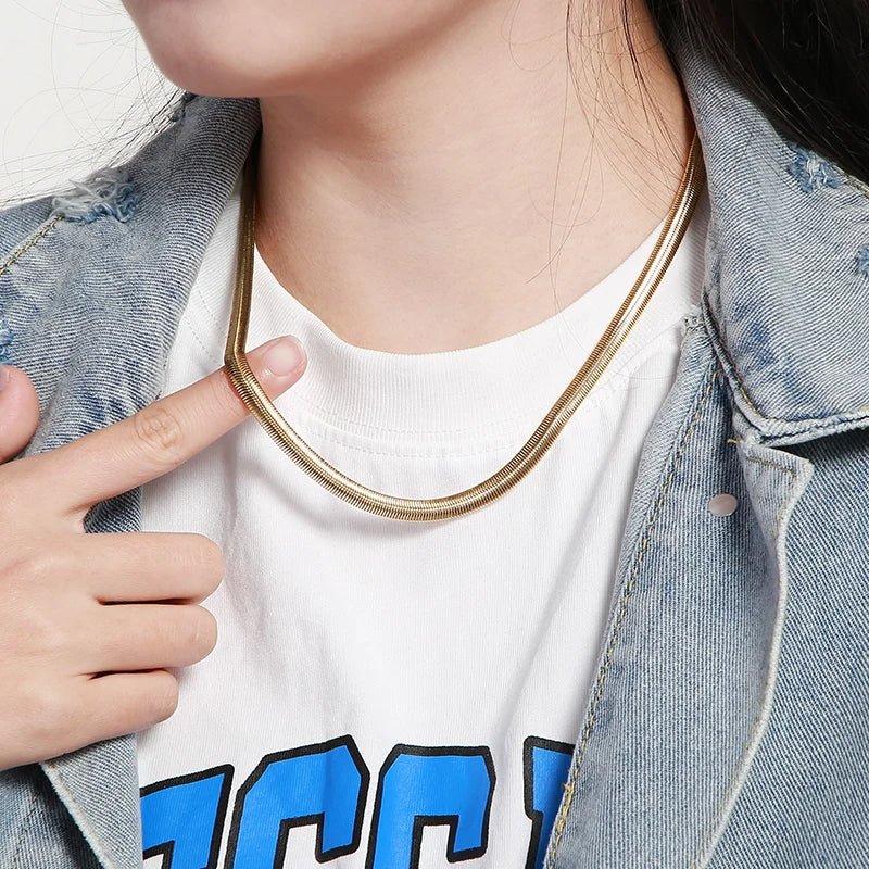 18K Gold Snake Chain - Drip Culture Jewelry