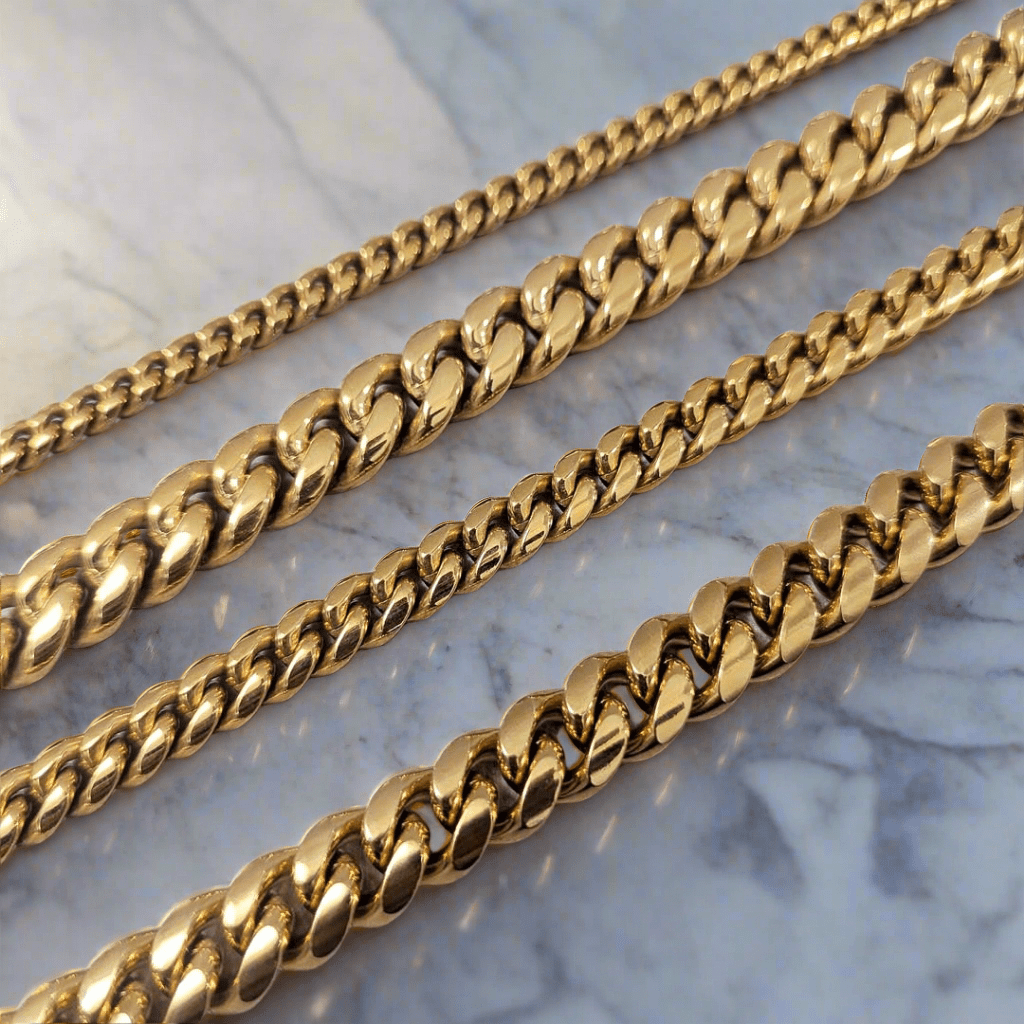 18k Gold Thick Cuban Link Chain (8mm - 18mm) - Drip Culture Jewelry