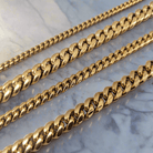18k Gold Thick Cuban Link Chain (8mm - 18mm) - Drip Culture Jewelry