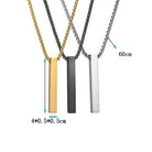 Custom 18k Gold Bar Pendant - Drip Culture Jewelry