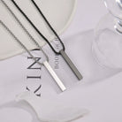 Custom 18k Gold Bar Pendant - Drip Culture Jewelry