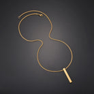 Custom 18k Gold Bar Pendant - Drip Culture Jewelry
