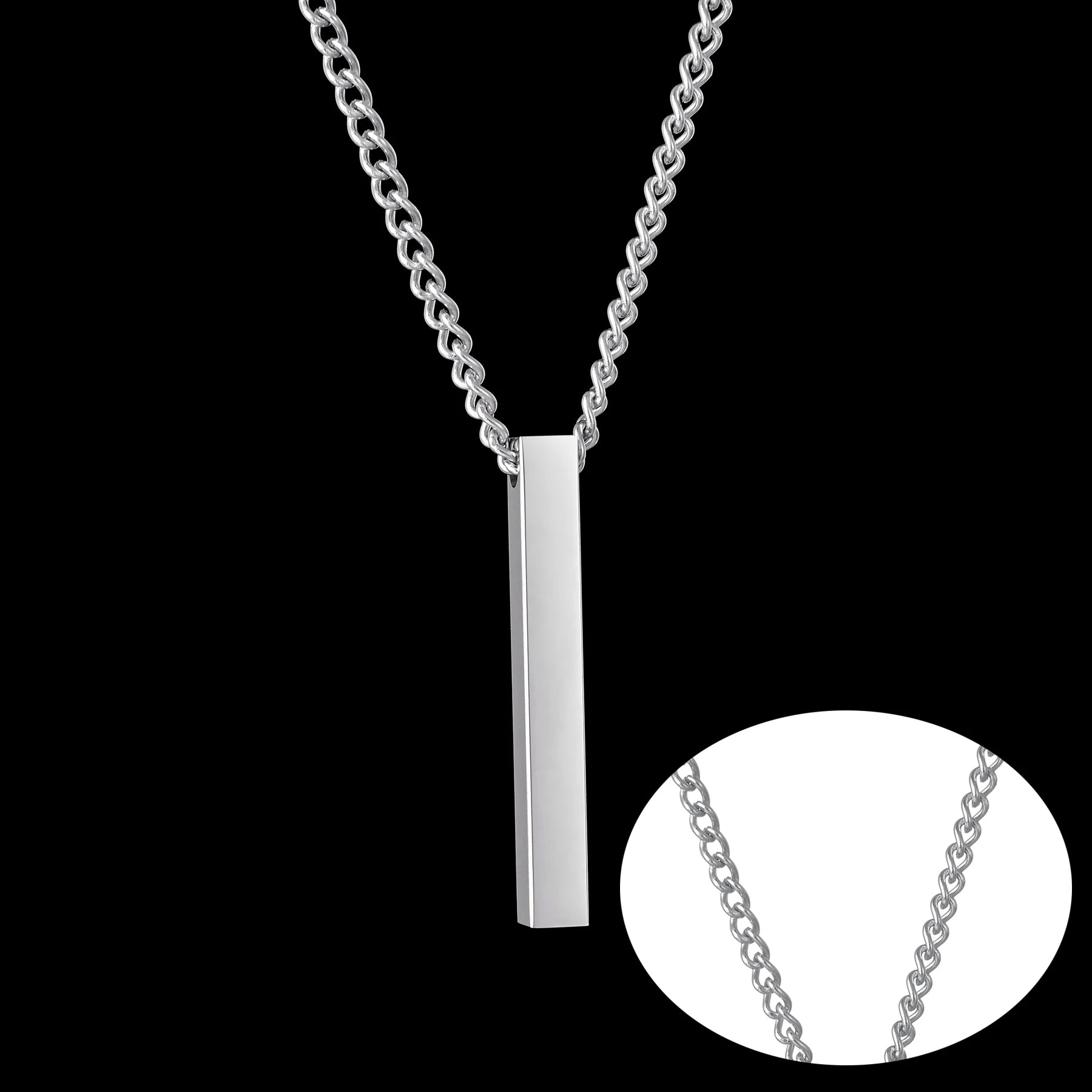 Custom 18k Gold Bar Pendant - Drip Culture Jewelry