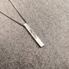 Custom 18k Gold Bar Pendant - Drip Culture Jewelry