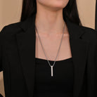 Custom 18k Gold Bar Pendant - Drip Culture Jewelry
