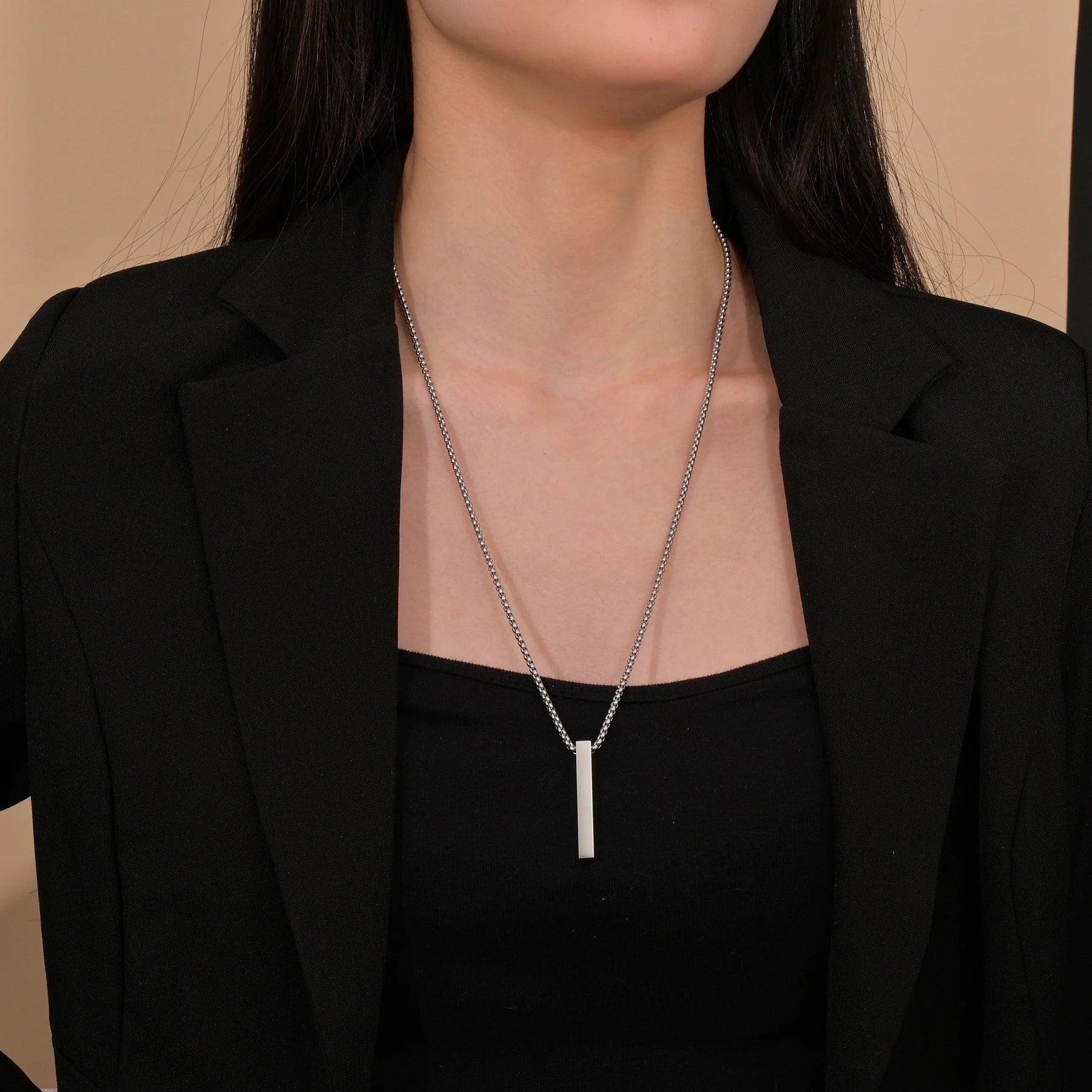 Custom 18k Gold Bar Pendant - Drip Culture Jewelry